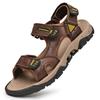 Genuine Leather Men's Sandals 2024 Summer Leisure Men Shoes High Quality Soft Casual Sandals for Men Beach Hiking Men's Shoe
