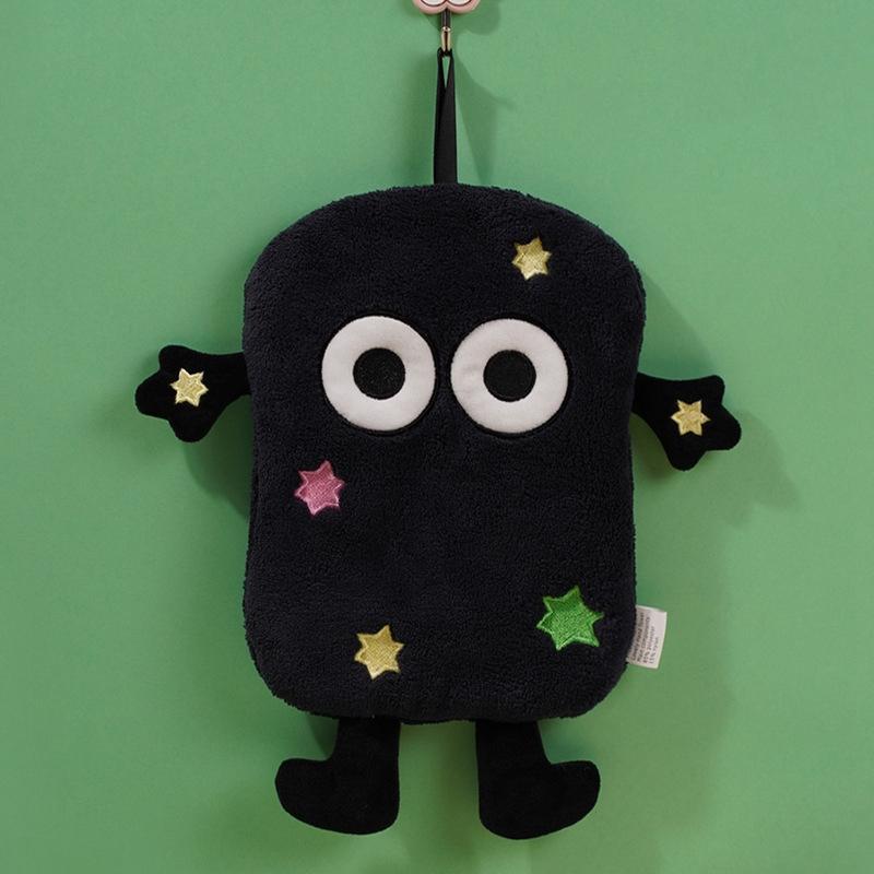 Cute Cartoon Hand Towel Hanging Towels Double-thickness Hand Towels for Bathroom Kitchen Interesting Children's Towels