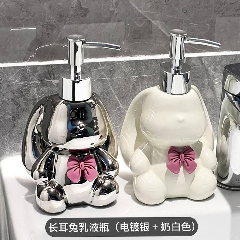 Dispenser for Liquid Soap Hand Sanitizer Bottle Empty Bottle Cartoon Cute Press Bottles Shower Gel Dispenser Bottleds Bathroom