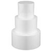 3 Pcs Foam Cake Model Foams Tier Round Cakes Fake Rounds Decor Base Sponge Square Wedding Display Dummies Photography Prop