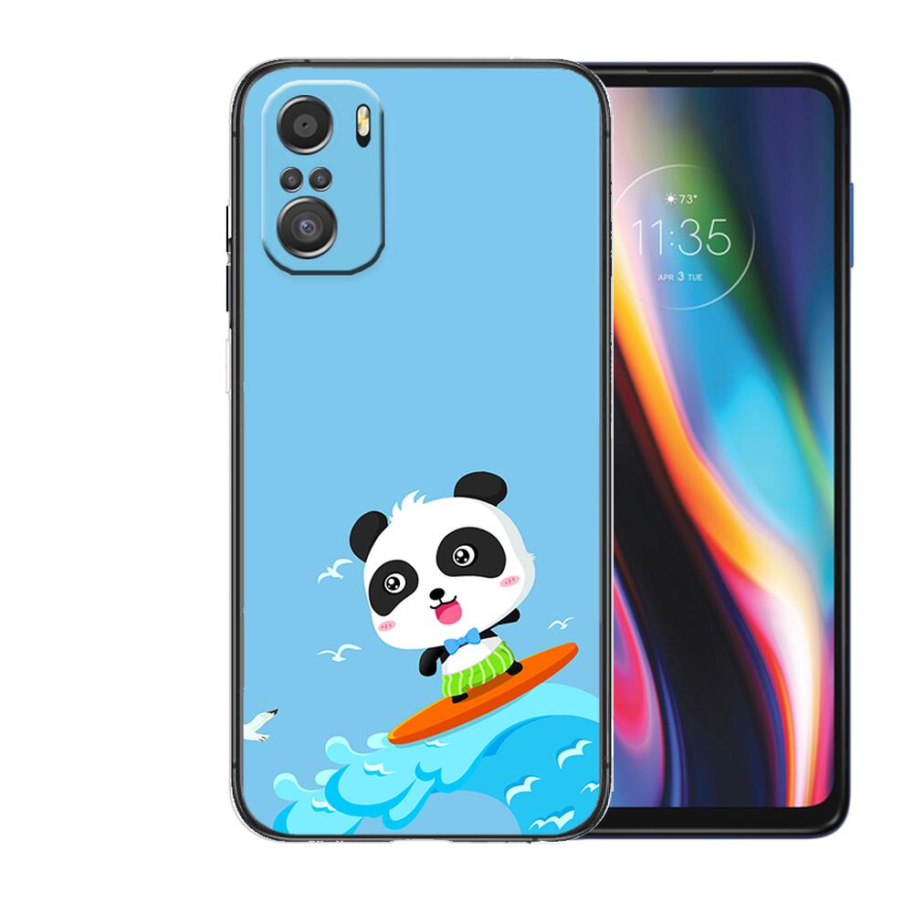 Super Cute Panda Phone Case For Xiaomi Mi 11 Lite Pro Ultra 10s 9 8 MIX 4 FOLD 10T 5g Black Cover Silicone Back Prett
