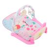 Baby Gym Play Mat Learning Sensory Sound Light Infant Kick Play Piano Mat with Rattles Toy Pink for