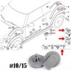 For Mini Cooper Fender Mudguard Plastic Rivet Clips Push Retainer Fastener Replacement Kit R55 R56 R57 R58 R59 R60