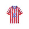 Атлетико Мадрид 2024/25 Домашняя Реплика Dry Fit Удобная Гладкая Короткий Рукав Футбольная Рубашка Мужские топы Супер-Королевский Светло-Глубокий Красный Белый FN8790-406