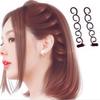 2PCS Women Fashion Flower Magic Hair Clip Bride Stylist Queue Twist Plait Hair Braid DIY Hairstyle Styling  Hair Accessory