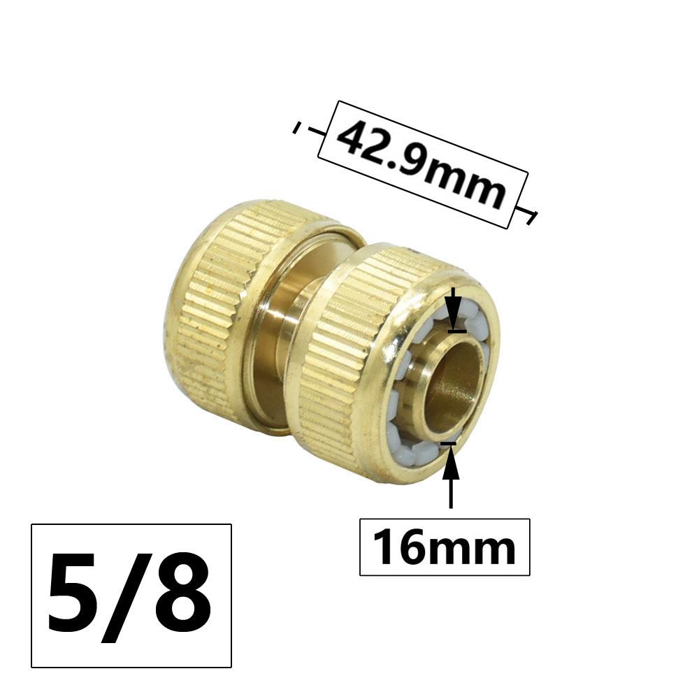 Латунный ниппель 16 мм, быстроразъемное соединение 1/2'', 3/4'', 1'', резьбовое соединение для шланга, быстроразъемное соединение для мойки автомобиля, полива сада, фитинг для водяного пистолета