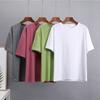 Hirsionsan базовая хлопковая футболка женские летние новые свободные однотонные футболки 16 цветов повседневные свободные простые футболки женские корейские женские топы с круглым вырезом