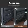 Car Interior Seat Backrest Anti-kick Protector Pad Cover For Porsche Panamera Cayenne 971 911 9YA Macan Boxster Auto Accessories