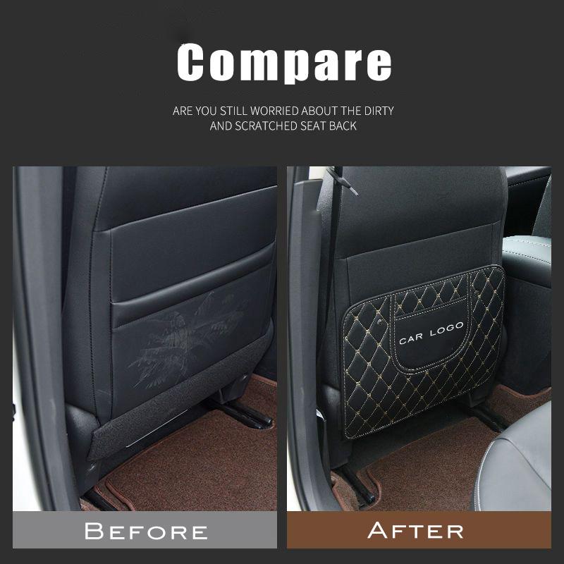 Car Interior Seat Backrest Anti-kick Protector Pad Cover For Porsche Panamera Cayenne 971 911 9YA Macan Boxster Auto Accessories