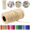 1 Roll Macrame Cord Woven Crafts Colored String Braided 100Mx2mm Cotton Rope DIY Sewing Threads