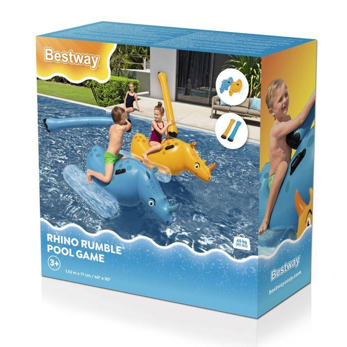 Надувная игра для бассейна - Rhino Rumble (BESTWAY BEY41522) - Надувной круг для катания - Ручки и; надувные биты - С 3 лет