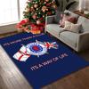 1pc Area Rug Appropriate for Office, Rangers FC Carpet, Versatile Printed Chair Rug, Durable Home Sofa Carpet