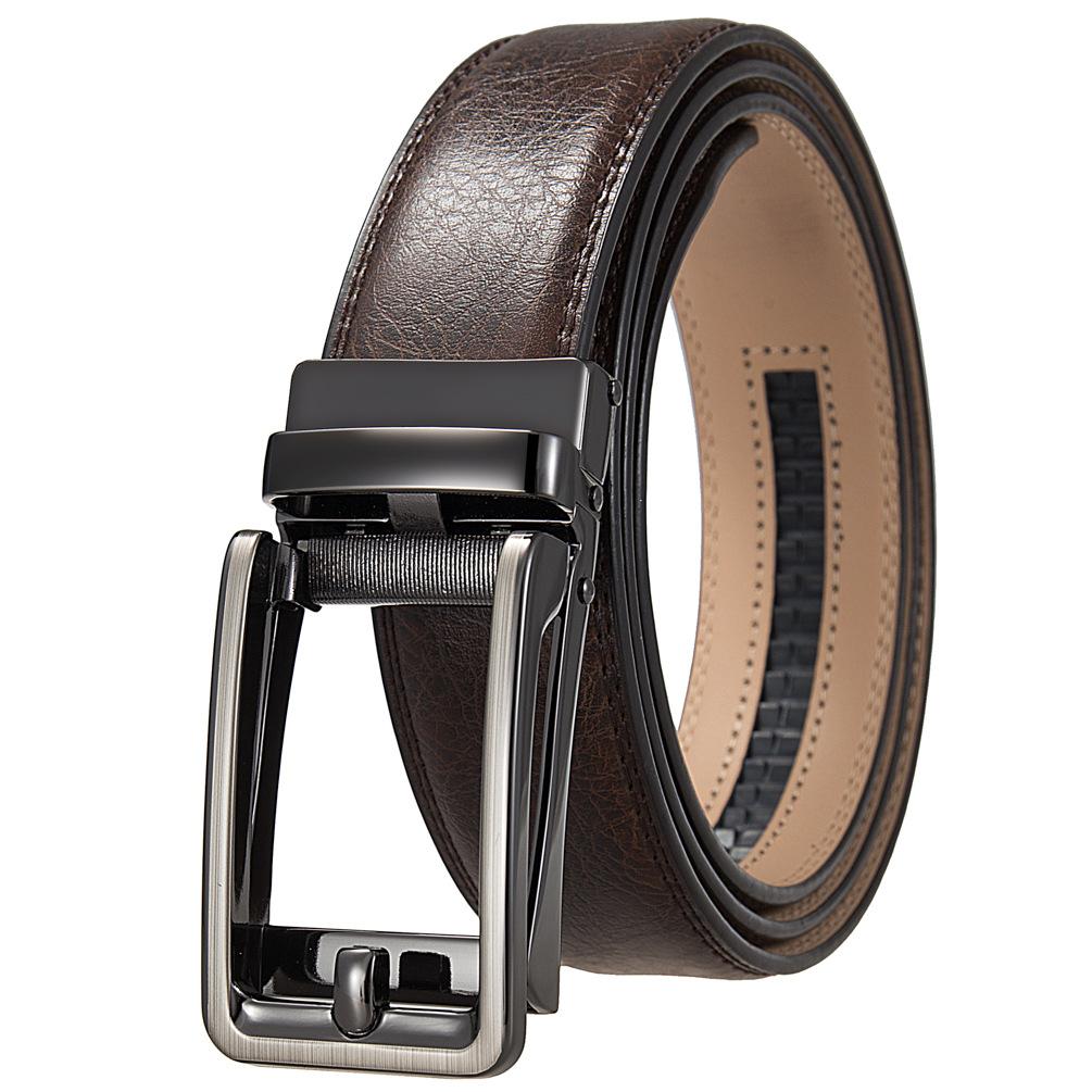 1 шт. Мужской ремень с автоматической пряжкой, модный деловой ремень из коровьей кожи, ремень Ly36-3 3315-1