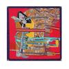 70 * 70 Four Seasons Available New Women'S Small Square Scarf, High Grade Letter Printed Scarf, Professional Scarf, Satin Scarf