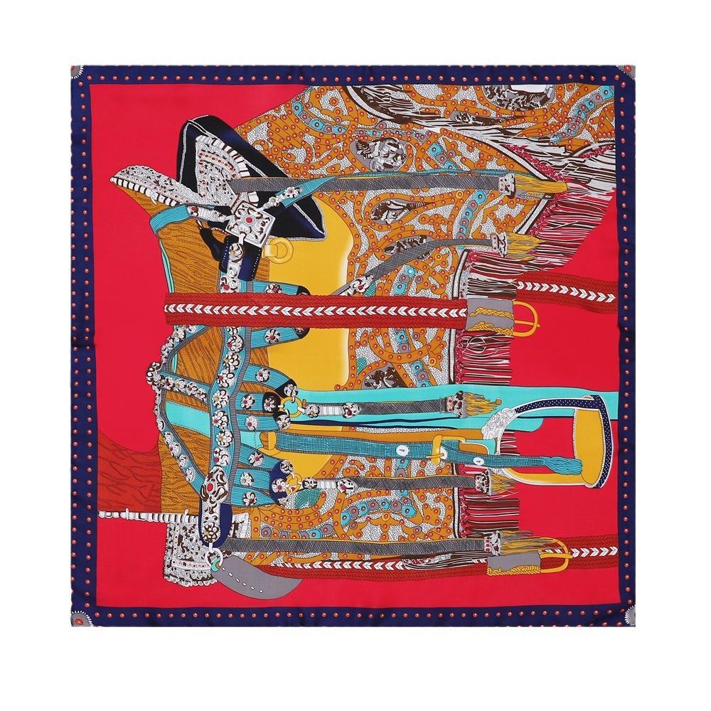 70 * 70 Four Seasons Available New Women'S Small Square Scarf, High Grade Letter Printed Scarf, Professional Scarf, Satin Scarf