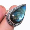 Labradorite Gemstone 925 Sterling Silver Jewelry Ring Size 7