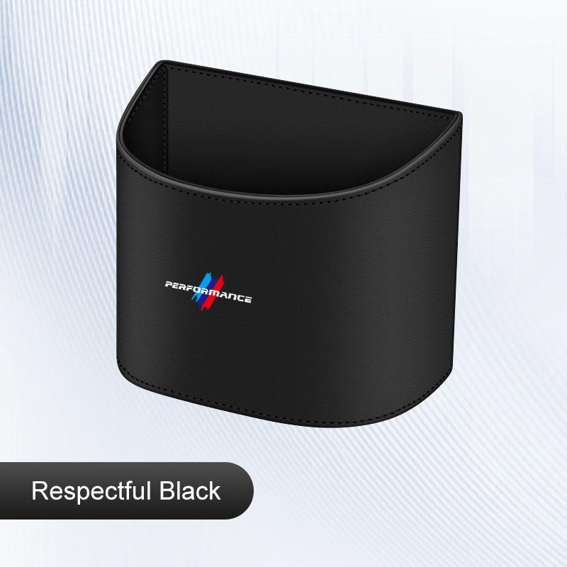 BBKH5 Leather Car trash can, door hanging storage box For BMW 1 3 5 7 Series E40 E60 E70 F40 F48 E90 G20 G30 G32 X1 X2 X3 X5 X4 X6 X7