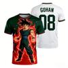 2026 Dragon Ball Super Saiyan Goku графическая футбольная майка Осень Спорт Мужская футболка Детская одежда Футболка Y2k Женская