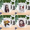 Anime Demon Slayer Mug Kimetsu No Yaiba Kochou Shinobu Kamado Nezuko Cartoon Coffee Mug Cups 300ML