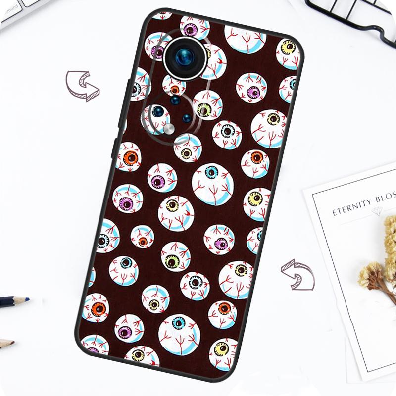 Чехол со сумасшедшим узором из глаз для Honor Magic 7 5 6 Pro Honor 200 Pro X9b X9a X8b X8a X8 X9 X9c 50 70 90 Lite
