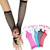 Girl Performance Dance Net Breathable Fingeless Gloves Long Gloves Lace Mittens Mesh Fishnet Gloves