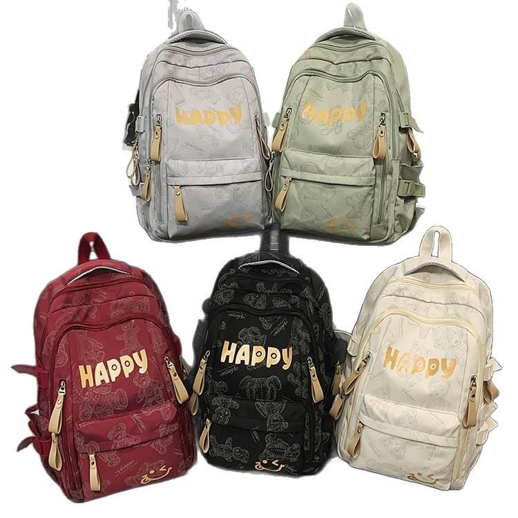 Schoolbag Japanese high-value ins style campus schoolbag lightweight and versatile large-capacity junior and high school student travel backpack