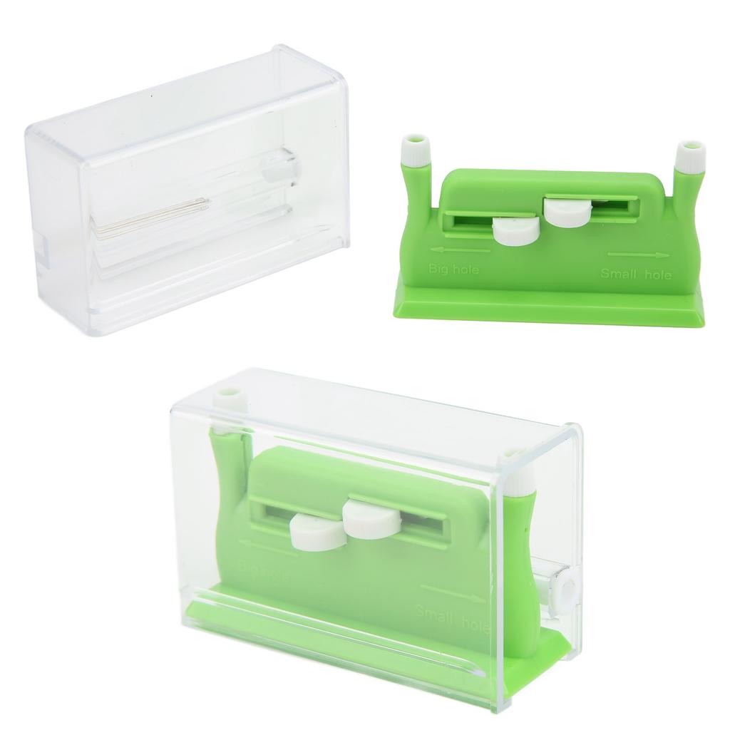 Многофункциональные нитевдеватели с двойным отверстием 2,6x4,4x7,2 см 1,0x1,7x2,8 дюйма Пластиковый нитевдеватель для вышивания Зеленый