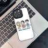 MGA M-Mrs GREEN APPLE Сиреневый Для iPhone 17,16,15,14,13,12,11,Pro,MAX Черный Конфетный Матовый Чехол