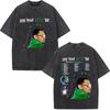 Футболка Chris Brown Breezy Футболка Breezy Bowl Тур XX Винтажные стираные футболки Мужская мода Хип-хоп Футболка с коротким рукавом Уличная мода