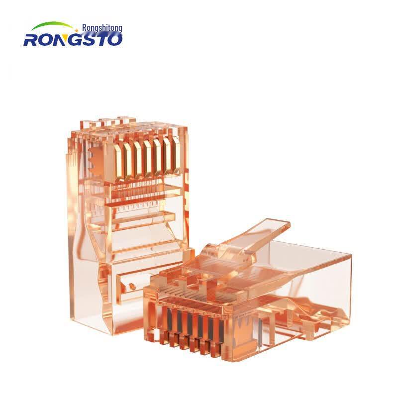 RONGSTO Неэкранированные цветные разъемы RJ45 для сетевого кабеля Cat5e
