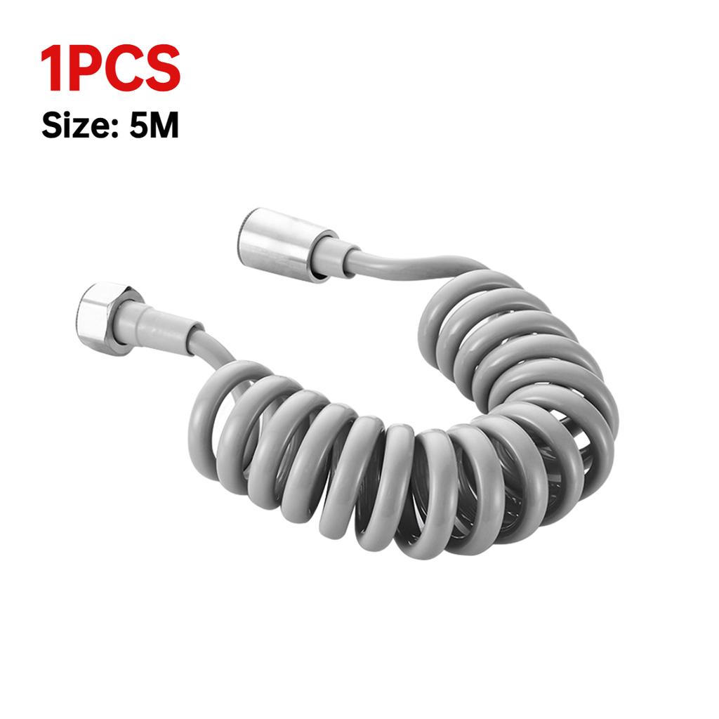 2/3/5 м Гибкий Пружинный Шланг для Душевой Лейки Пластиковая Трубка Вода Туалет Биде Распылитель Телефонная Линия Мягкие Шланги Аксессуары для Ванной
