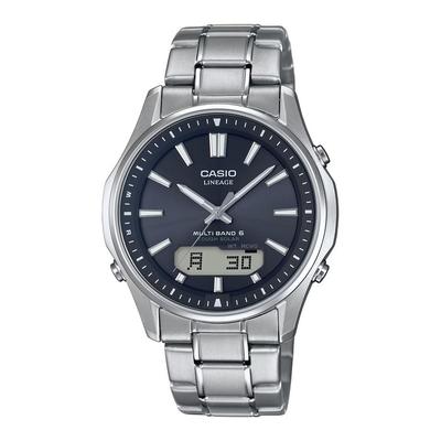 [Casio] Часы Lineage LCW-M100TSE-1AJF Мужские, серебристо-черные с индексом в виде перекладины
