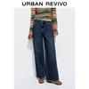 UR Women's Retro Washed Wide-Leg Jeans