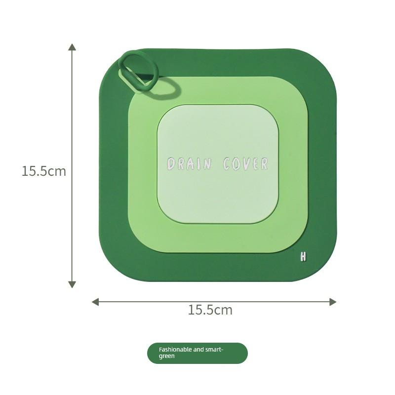 Floor Drain Deodorizer Silicone Drain Cover Insect-Proof Sewer Anti-Odor Bathroom Toilet Kitchen Handle Drain Mat