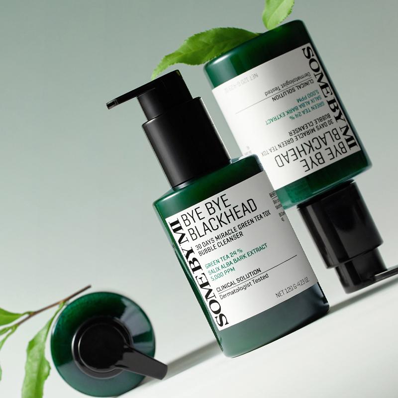 SOME BY MI Bye Bye Blackhead 30 Days Miracle Green Tea Tox Bubble Cleanser 120 г