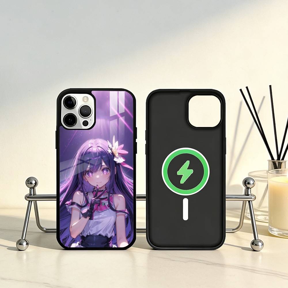 Oshi NO-KO Phone Case For iPhone17,16,15,14,13,12,11 Plus,Pro Max Magnetic For Magsafe Wireless Charging