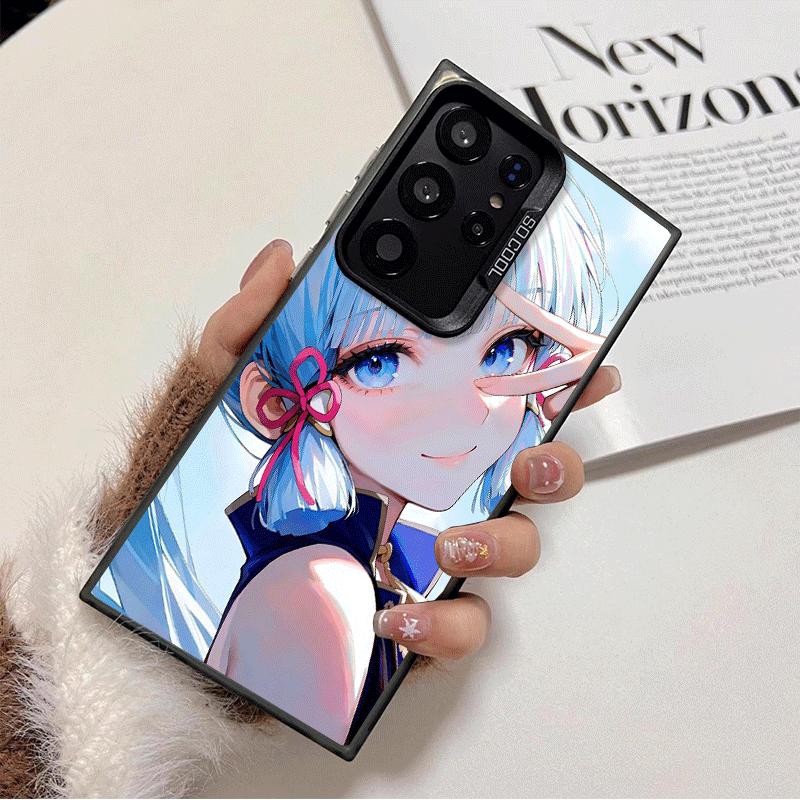 Genshin Impact Камисато Аяка Мягкий чехол для телефона для Samsung Galaxy S24 S25 FE S26 Edge S23 Ultra S22 Plus S21 + Ударопрочный чехол B
