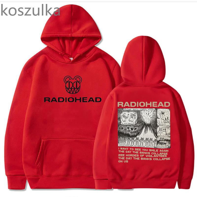 Fashion Radiohead Hoodie Men Women Sweatshirts Oversized Clothes Harajuku Pullover Grunge Boys Girl Streetwear Women Tops