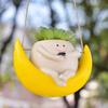 Mini Swing Face Planter Pot Hanging Head Planter Smile Face Hanging Hammock Planter for Indoor Outdoor Plant Succulent Pots