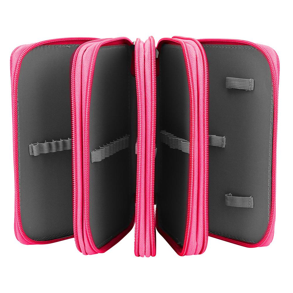 72 отверстия 4 слоя большой емкости пенал мультфильм молния цветной пенал школьные принадлежности