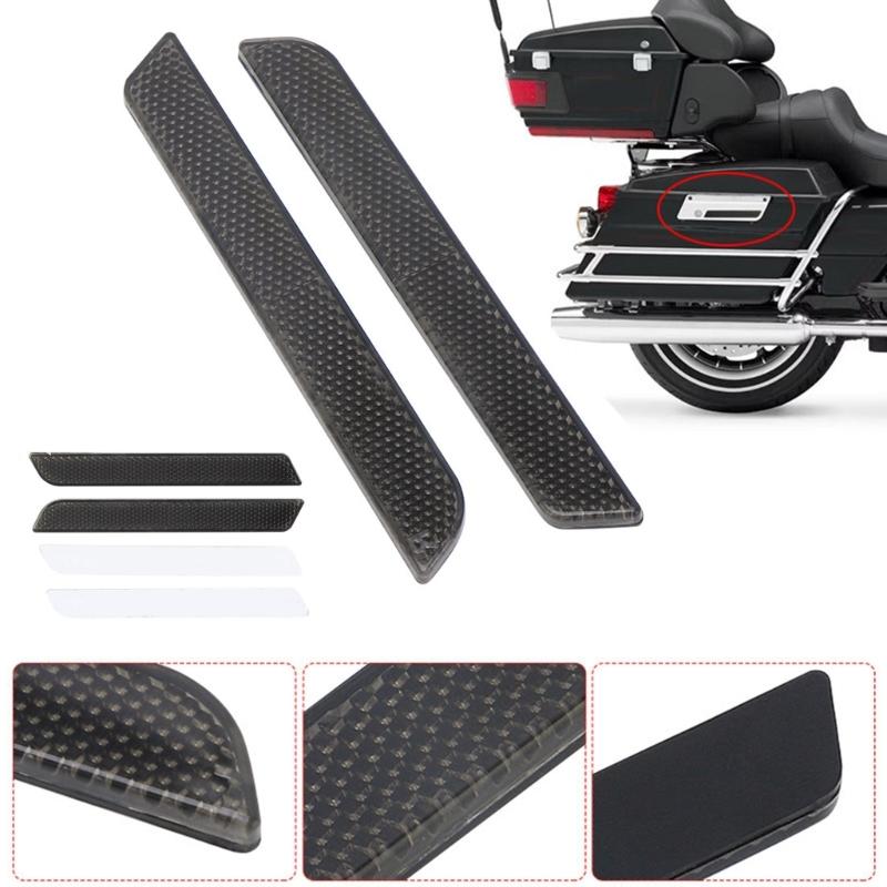 1 Pair Motorcycle Reflectors for Touring Road King Road-Glide Street-Glide 93-13 Motorbike Saddle Bag Latch Covers Trim