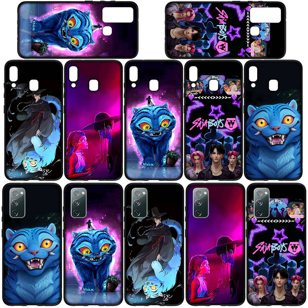 Чехол для телефона iPhone 17 16 15 Plus Huawei P30 P20 Lite Redmi Note 14 12 11 13 Pro Max OPPO A60 A80 A40 A18 Jinu KPop Тигр Демон Аниме Охотники