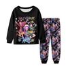 Children's Fashion Suit Skirt Round Neck Long Sleeve Top Pants