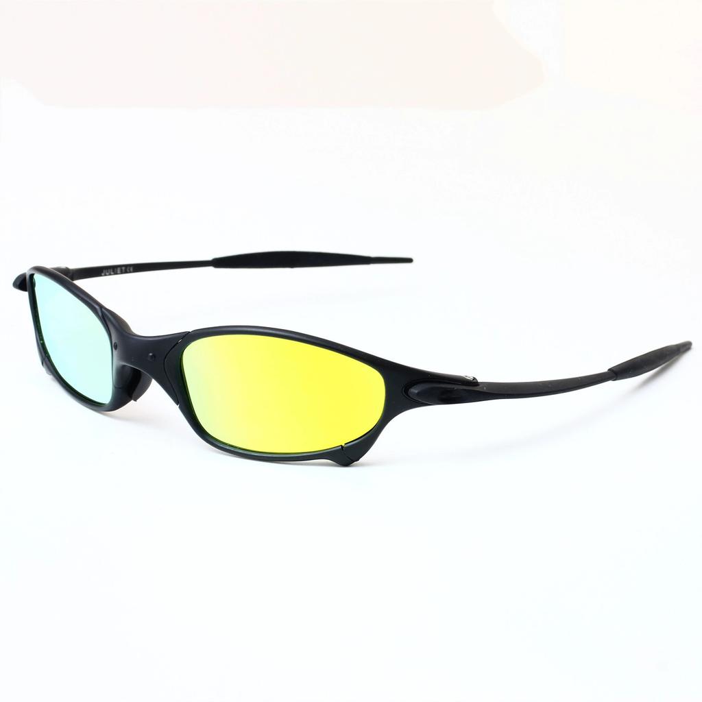 New outdoor black metal-framed polarized sunglasses, fashionable for both men and women, suitable for driving and sports