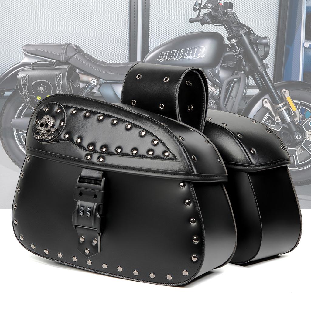 Специальный противоугонный кодовый замок для модификации мотоцикла Harley, боковой кофр, ретро-сумка большой емкости, прямые волосы