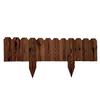 Wood Fence Bendable Garden Edging Border Decorative Corrosion-resistant Flower Bed Fence Easy Install Multifunctional Outdoor Decor Barrier