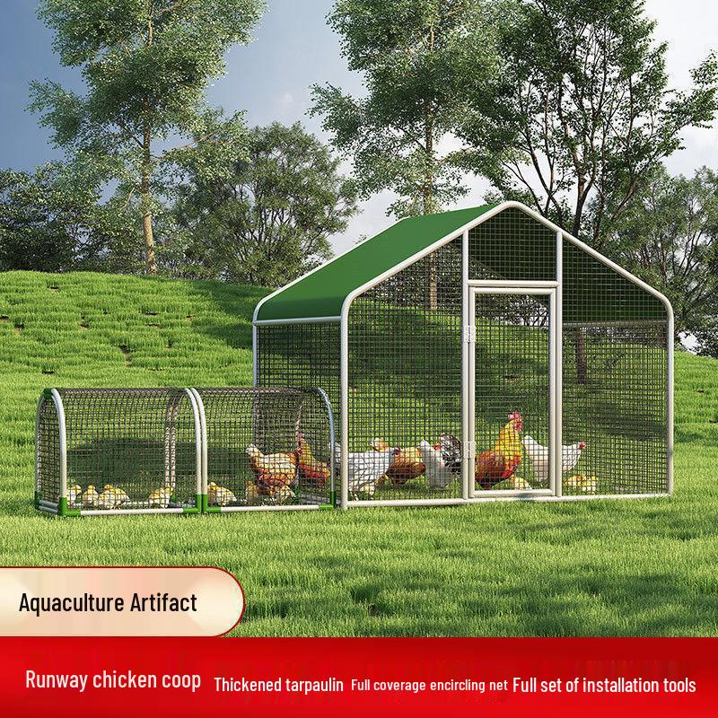 Chicken Walking Tunnel: Ground Cage Extension for Pet Chickens