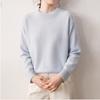 Womens Round Neck Solid Color Knit Sweater Winter 2026 Slim Fit Office Wear Soft Warm Pullover