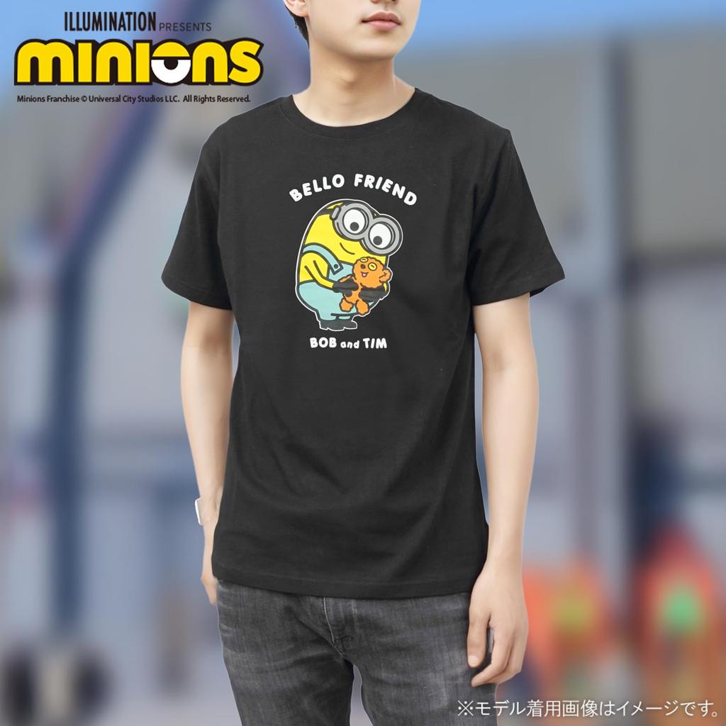 Fineplus Minions BELLO FRIEND Футболка с принтом Боба и Тима