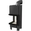 Smart steel fireplace KRATKI MBN left 8 kW Ø 200 MSK GLASS